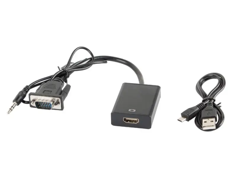 Lanberg AD-0021-BK video kabelis adapteris 0