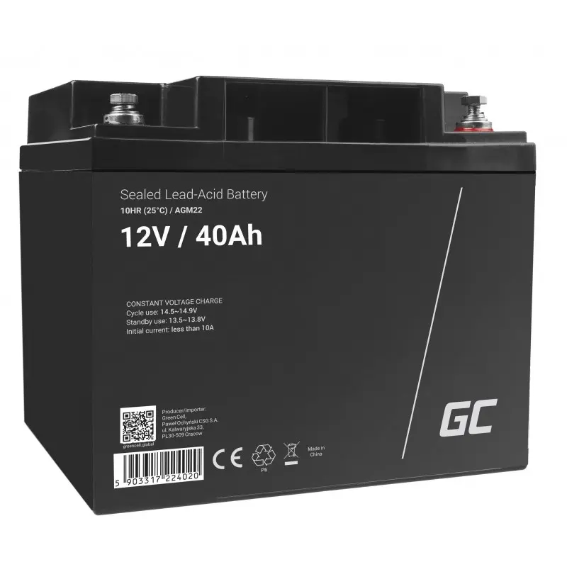 Green Cell AGM22 UPS akumulators Slēgta