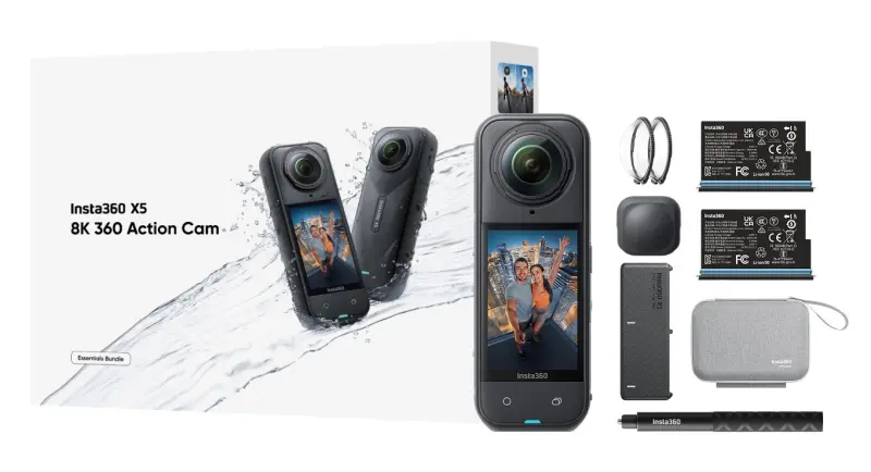 Insta360 X5 Komplektācija – sporta kamera