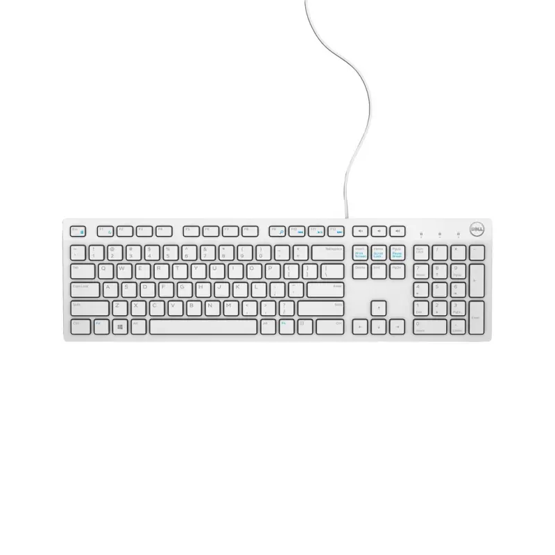 DELL KB216 USB QWERTY ASVĪTRĀ Baltā