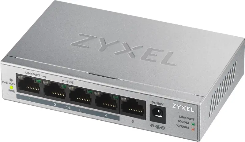 Zyxel GS1005HP Nevadīts Gigabit Ethernet (10/100/1000)