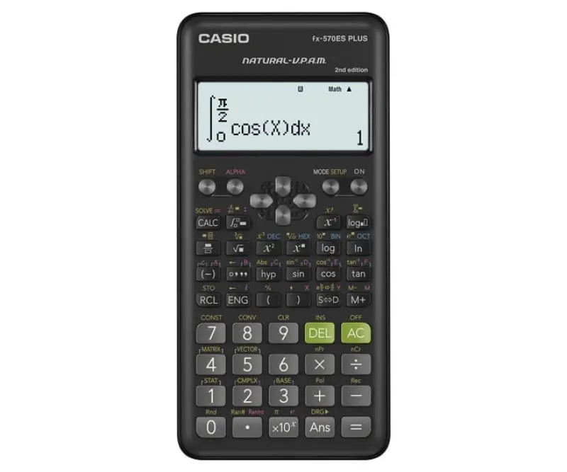 CASIO Zinātniskais kalkulators FX-570ESPLUS-2-B, 417 funkcijas