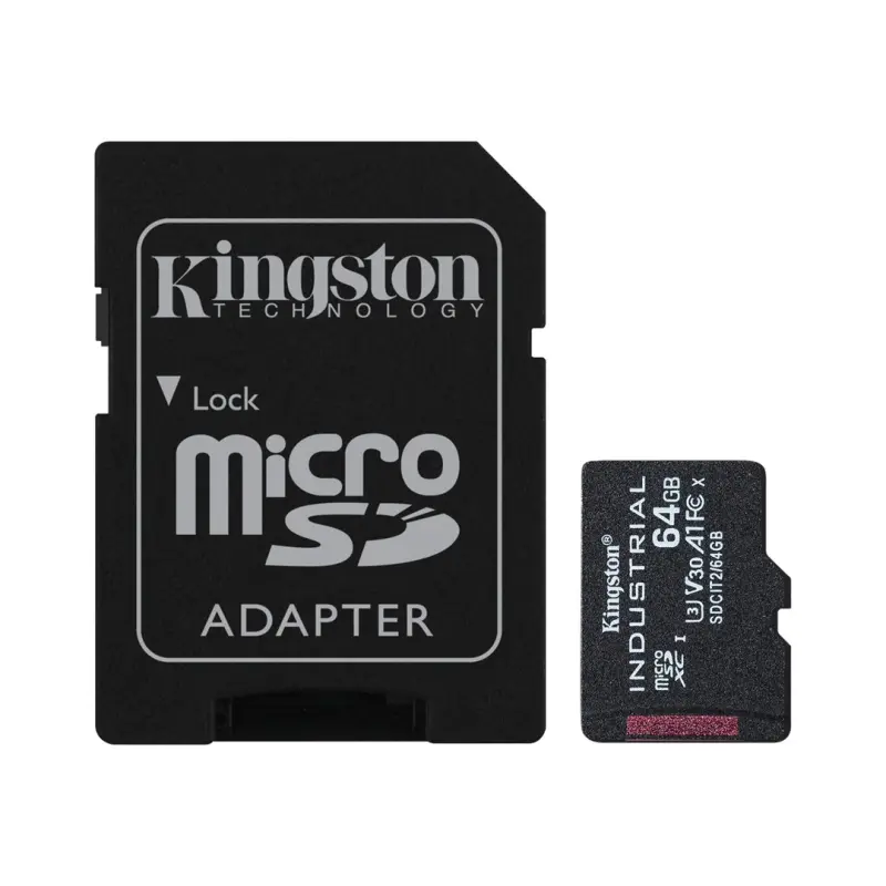 Kingston Technology Industriālā 64 GB MicroSDXC