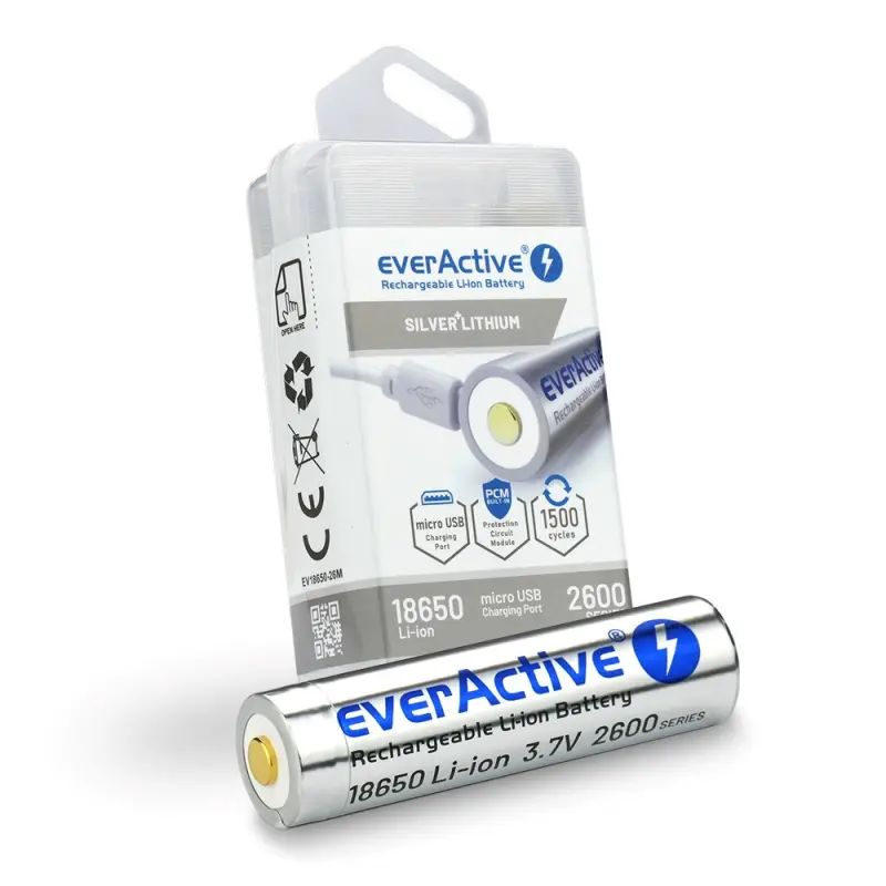 EverActive 18650 3,7V Li-ion akumulators