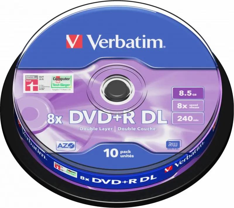 Verbatim DVD+R Divslāņu 8,5 GB