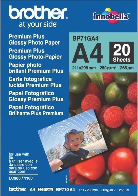 Brother A4 Fotopapīrs Printerim (BP71GA4) -