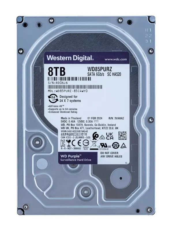 Western Digital Blue 8TB WD PURPL