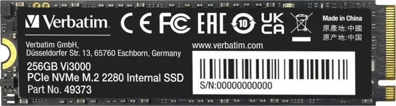 Verbatim Vi3000 256GB M.2 2280