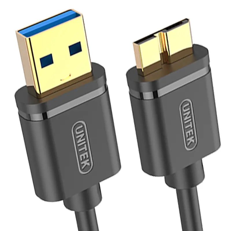 Unitek USB-A kabelis - 2m, melns