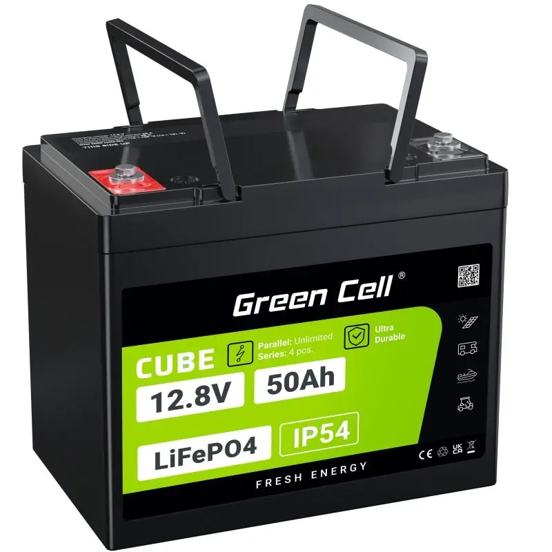 Green Cell LFPGC12V50AH UPS akumulators Lithium-želējs-fosfāts