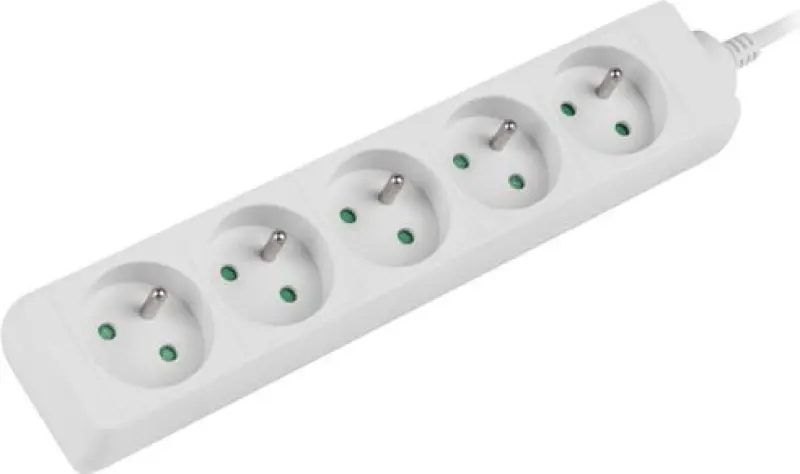 Lanberg 1,5 m Balta strāvas
