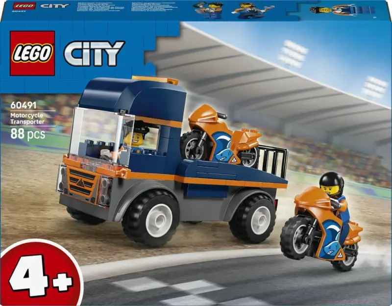 LEGO City Motociklu Pārvadāšanas Kravas automašīna