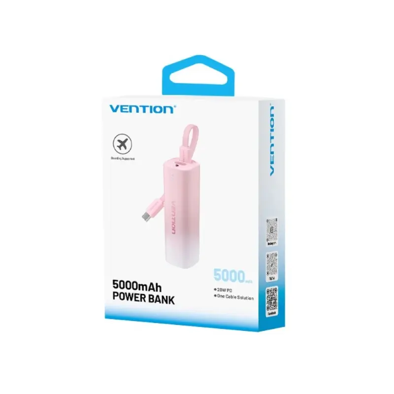 Powerbank Vention 20W PD USB-C Lightning