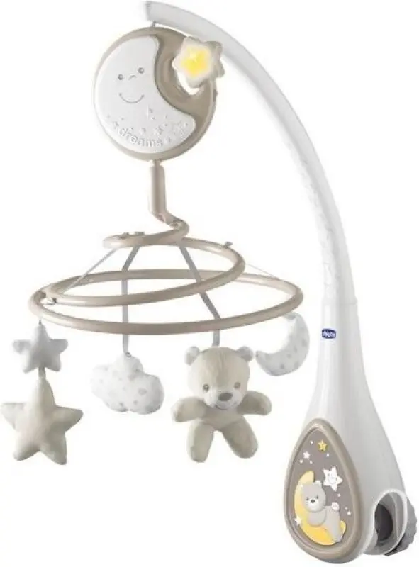 Chicco Next2Dreams mobilā gultiņa mierinātājs bēšā