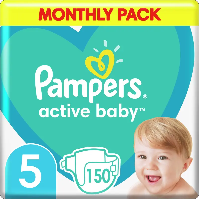 Pampers Active Baby autiņbiksītes, 5. izmērs
