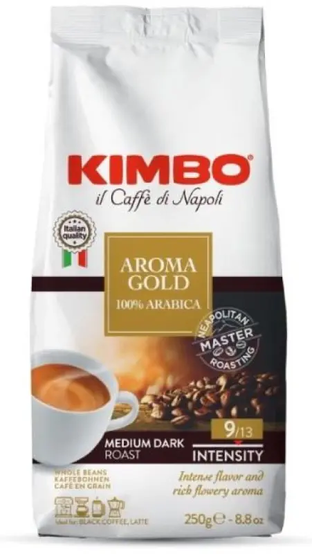 Kimbo Aroma Gold Veselās kafijas pupiņas