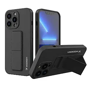 Wozinsky Apple Phone 13 Pro Max Kickstand Case silicone case with stand Black