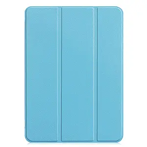 iLike iPad 10.2 Tri-Fold Eco-Leather Stand Case Sky Blue