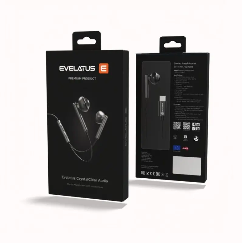 Evelatus Crystal Clear Audio headphones with