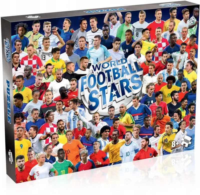 Winning Moves Puzzle World Futbola Zvaigznes