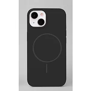 iLike Apple iPhone 15 Soft Touch Silicone case With Magnetic Black