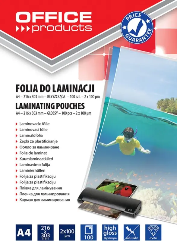OFFICE PRODUCTS Biroja preces Laminēšanas plēve