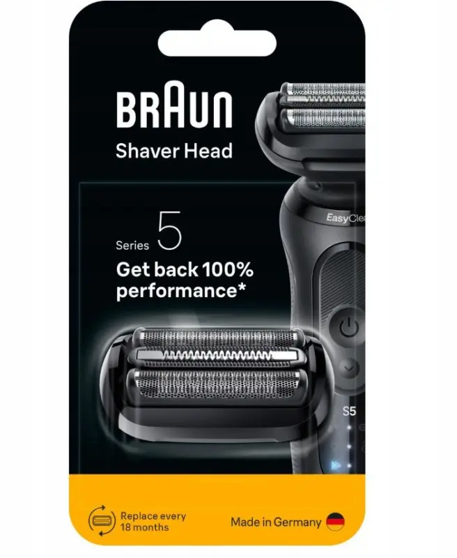 Rezerves galva BRAUN Series 5, melna