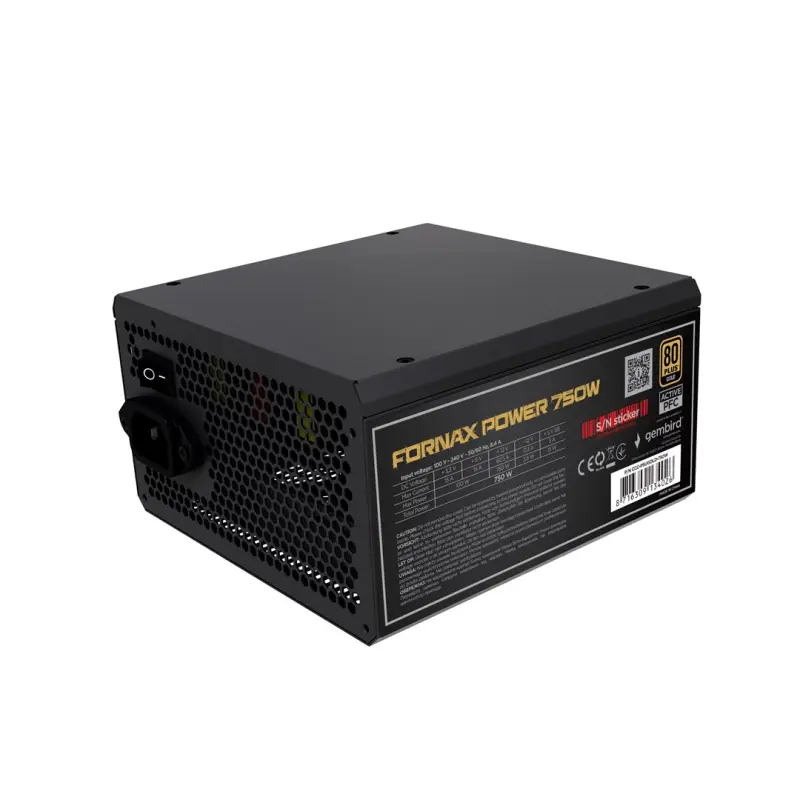 Gembird CCC-PSUBRONZE-750W Barošanas bloks Fornax Power