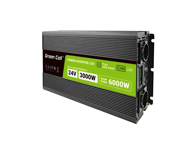 Green Cell Barošanas invertors PowerInverter LCD