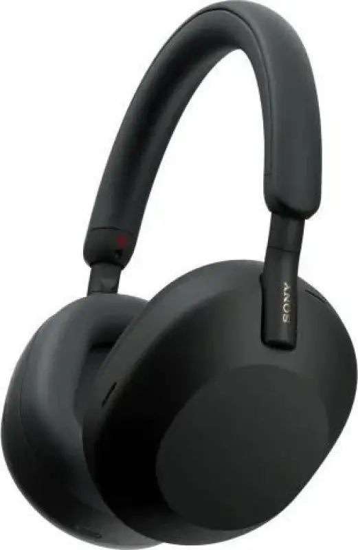 Sony WH-1000XM5 Melni Bezvadu trokšņu slāpējošas
