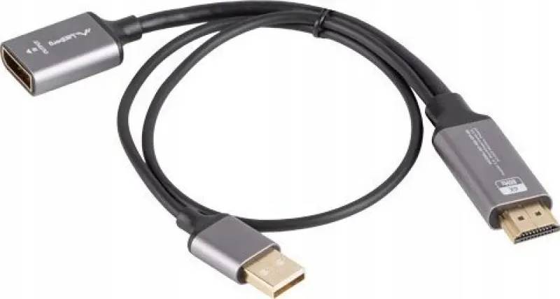 Lanberg HDMI (Vīrietis) uz DisplayPort (Sieviete)