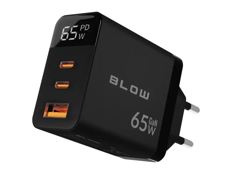 BLOW LCD sienas lādētājs ar USB