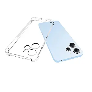 Evelatus Xiaomi Redmi 12 Military Shockproof Silicone Case Transparent Transparent