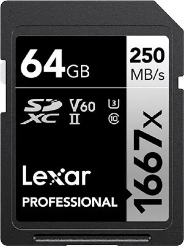 Lexar 64GB Profesionālā SDXC UHS-II U3