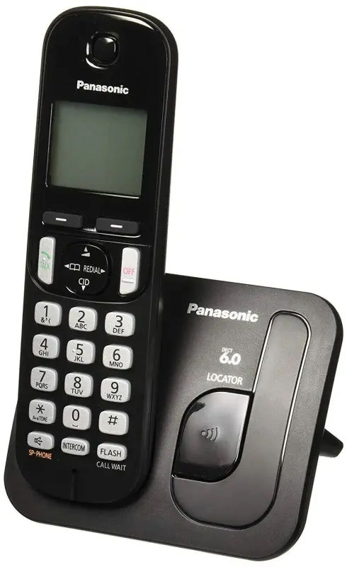 Panasonic KX-TGC210PDB Melns Bezvadu Telefona Sistēma