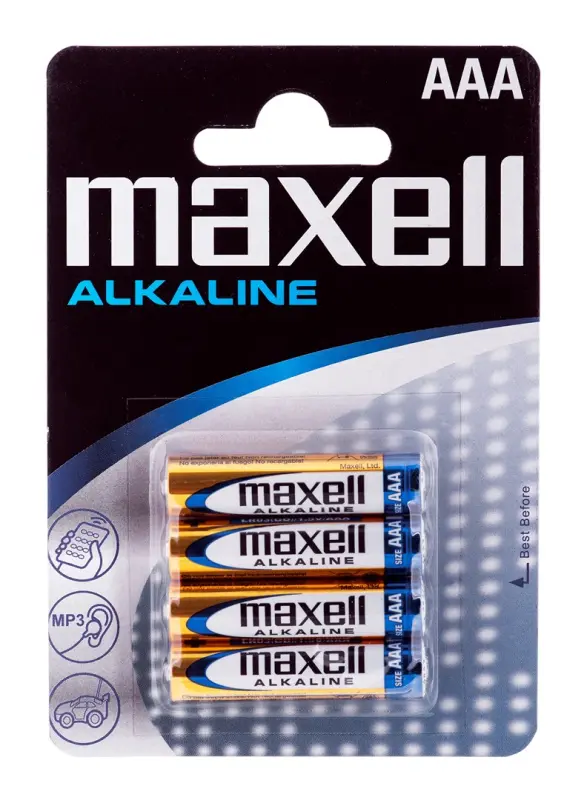 Maxell Alkaline Baterijas LR-03 AAA, 4