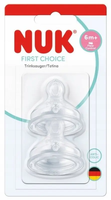 NUK Silikona zīdaiņu pudelītes knupis, 2