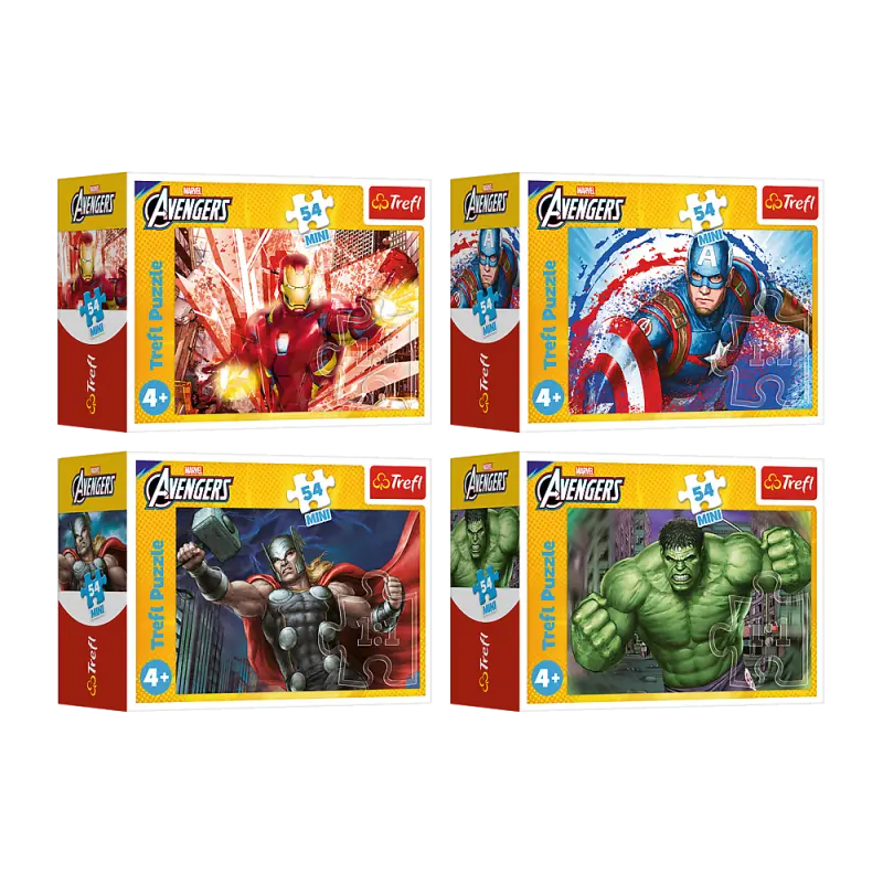 TREFL AVENGERS Mini puzle, 54 gab