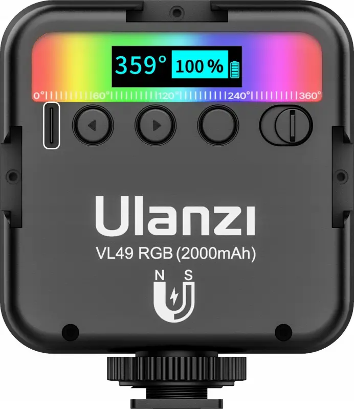 Ulanzi LED video gaisma ar krāsu