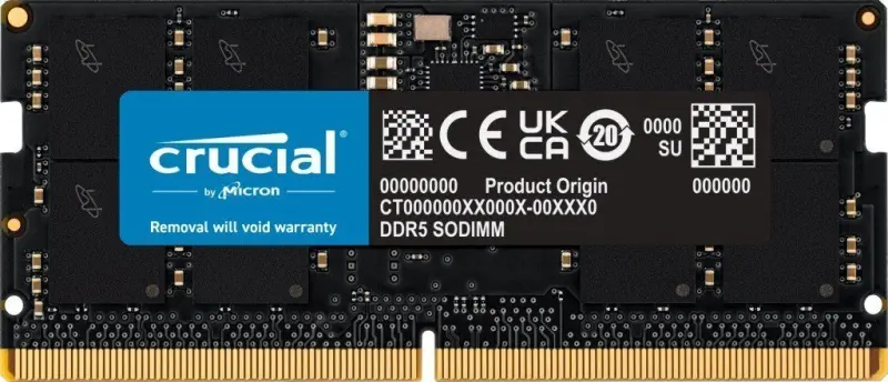 Crucial 16GB DDR5 SODIMM (1x16GB) 5600MHz