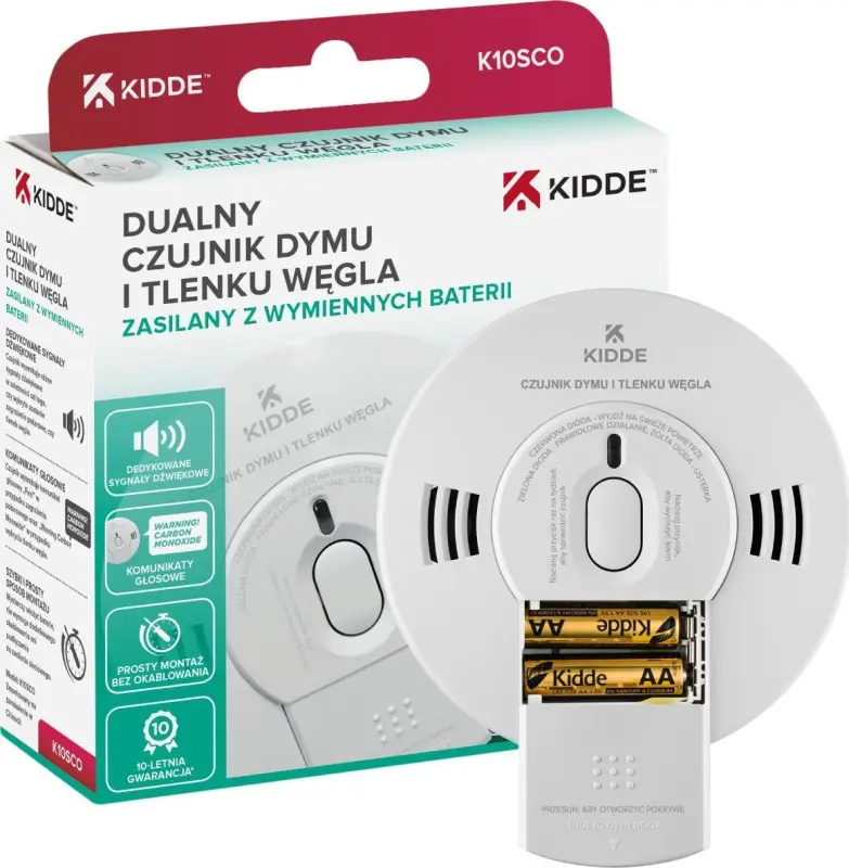 Kidde CO un dūmu detektors 2-in-1