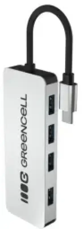 GREEN CELL Greencell 4-porto USB-C 3