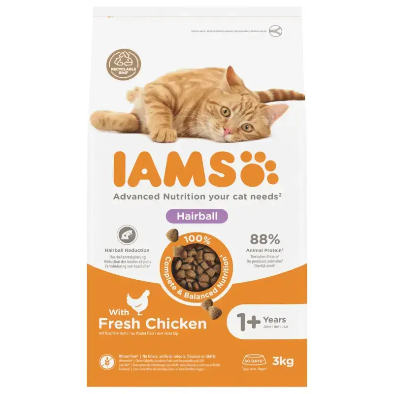 Sauss, pilngraudu kaķu barība - IAMS
