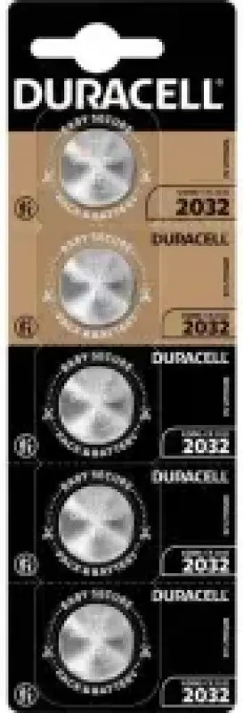 Duracell CR2032 3V baterijas 5 iepakojumi