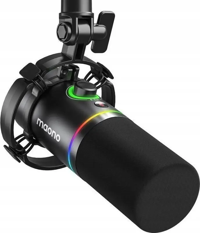Maono Dynamic Microphone PD200x (melna) -