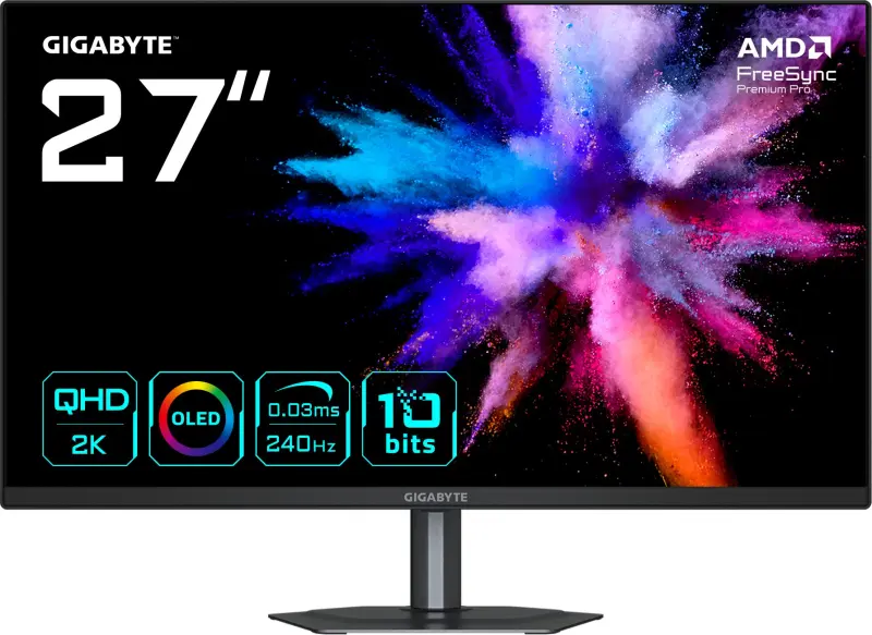 GIGABYTE QD-OLED 27" Monitoru GO27Q24 ar