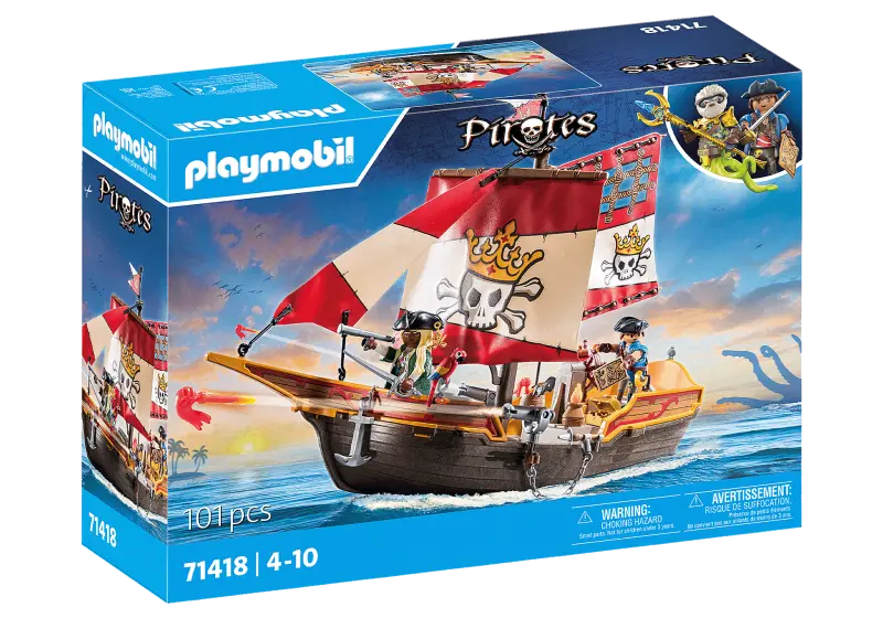 Playmobil Pirāti 71418 Pirātu kuģis -