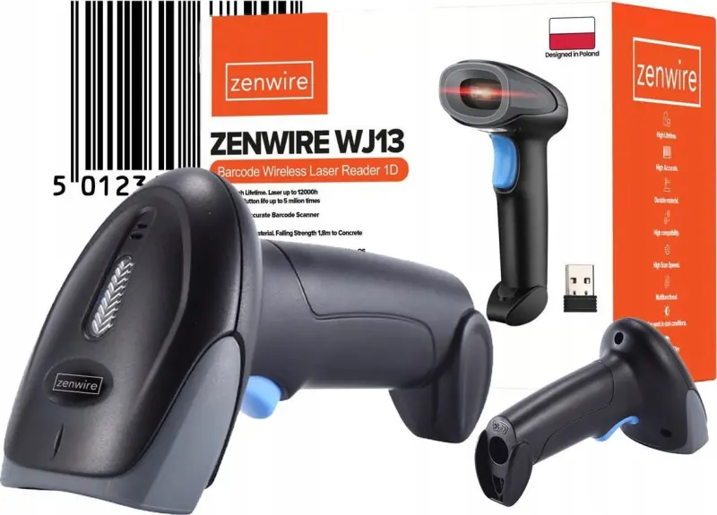 Zenwire Kodkodu Skeneris - Bezvadu 1D