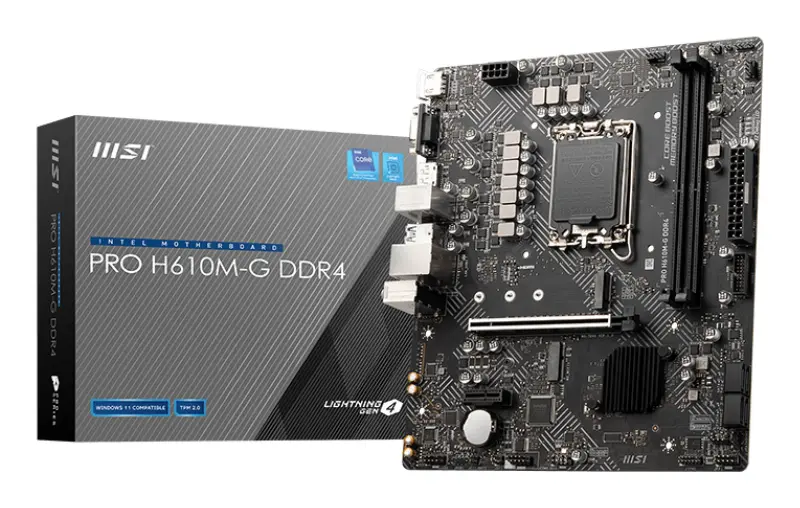 MSI PRO H610M-G DDR4 mātesplate Intel