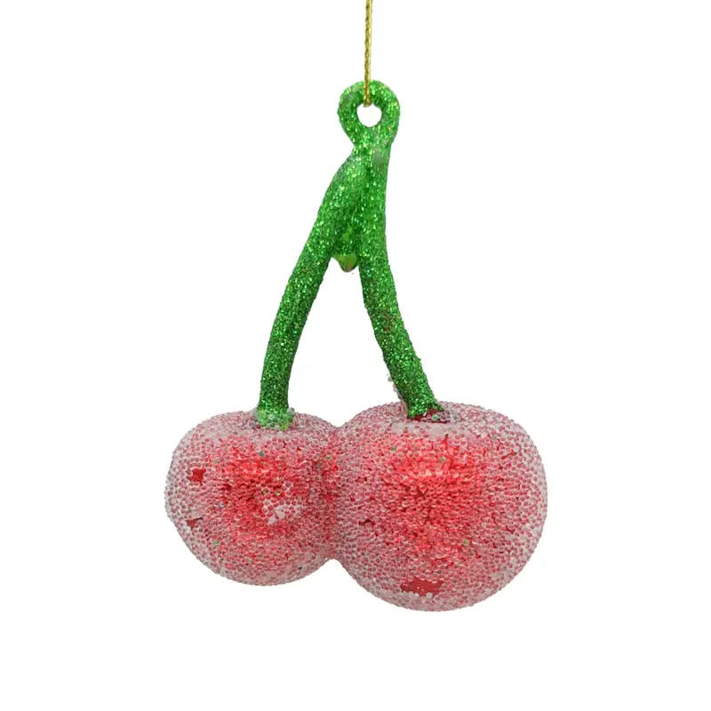 HOME4YOU Ziemassvētku rotājums JOY CHERRY 9cm